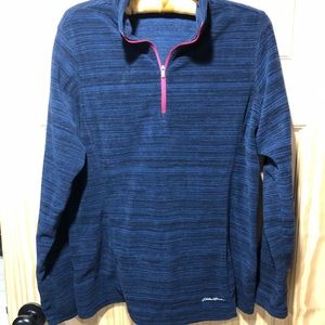 Blue/ black fleece by Eddie Bauer